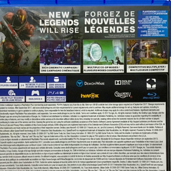BOGO - Destiny 2 - Playstation 4 (Bilingual) - Standard Edition, NEVER PLAYED - Picture 5 of 5
